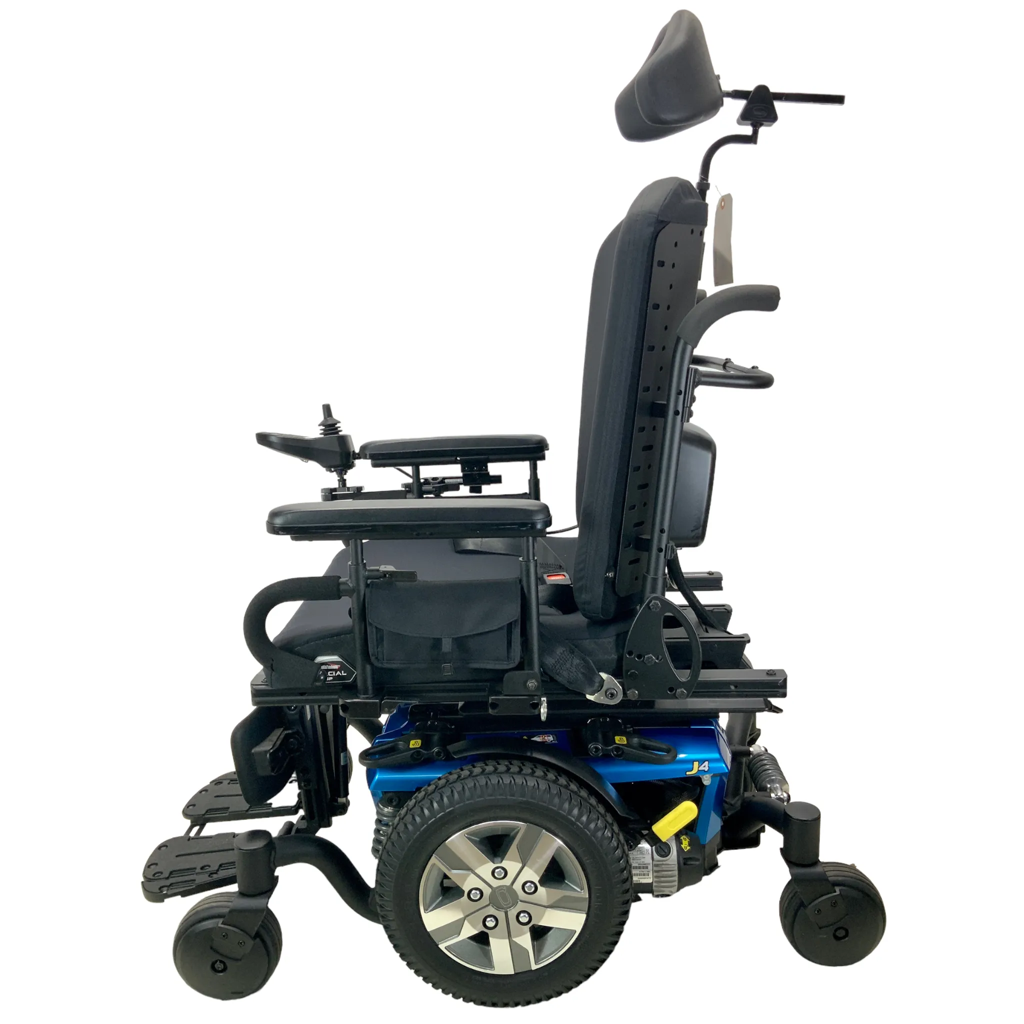 Pride Mobility Quantum J4 Rehab Power Chair | 18" x 20" Seat | Tilt, Swing-Away Joystick Mount