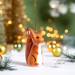 Red Squirrel Hanging Decoration x 4