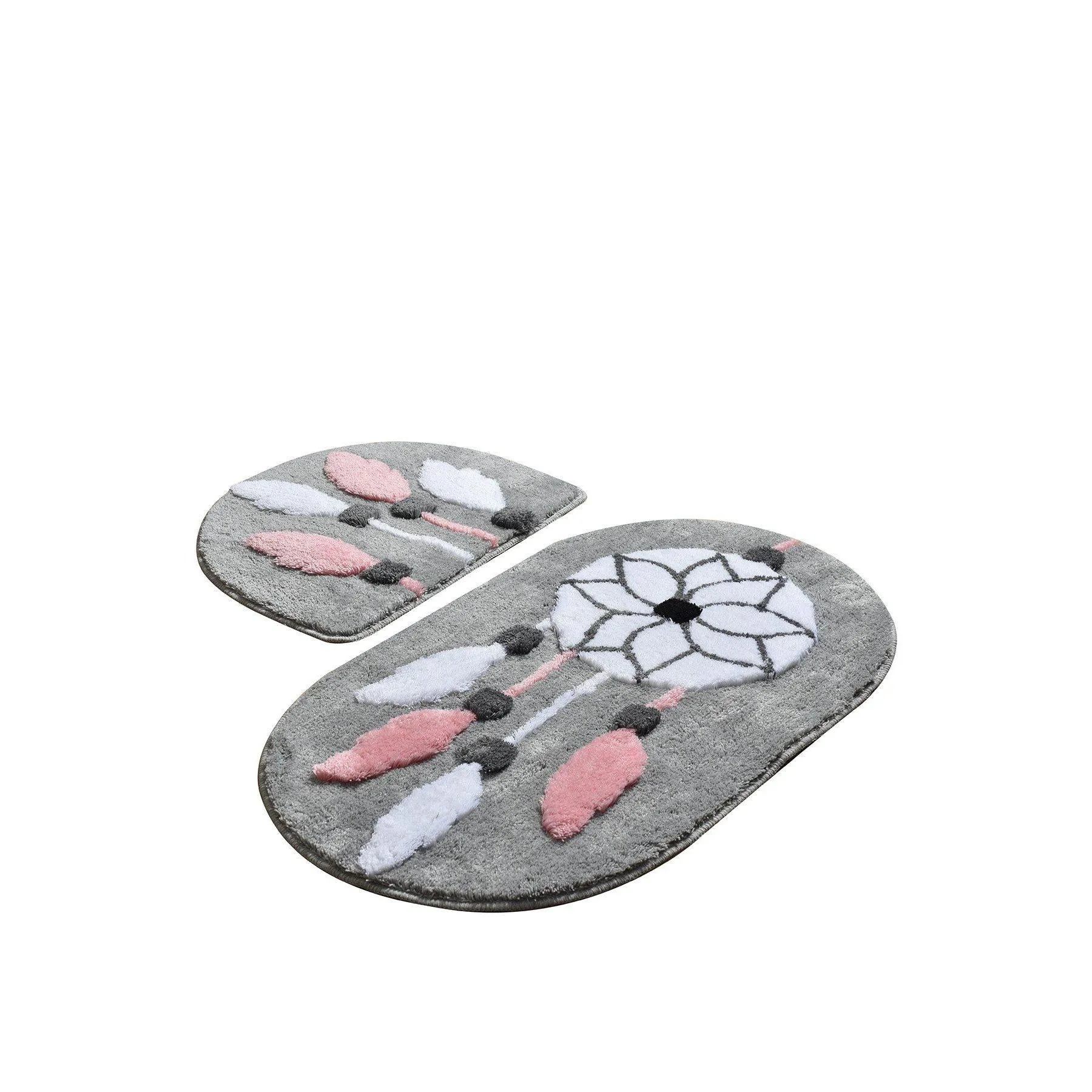 Rina Grey 2  Bath Mat