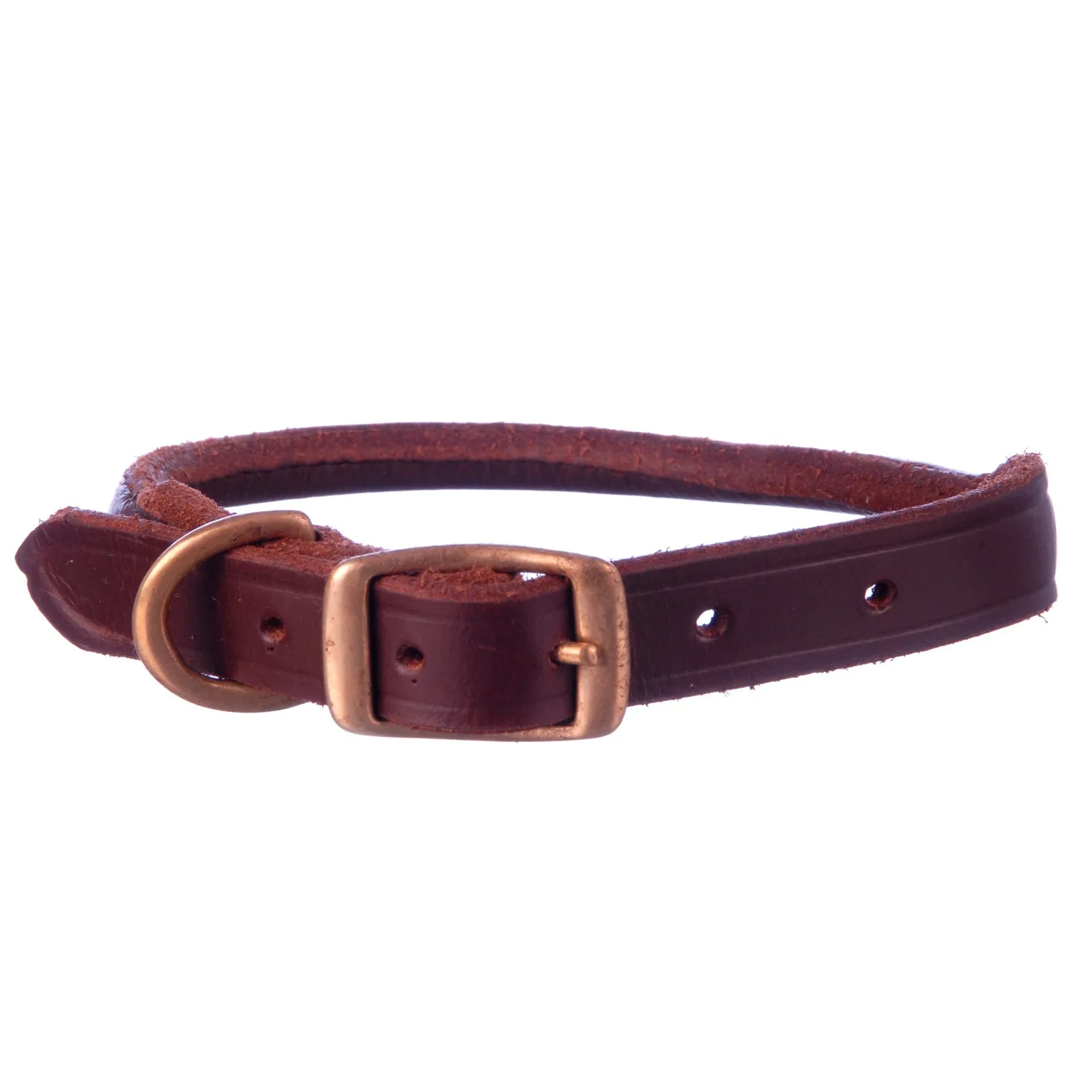 Rolled Leather Dog Collars, 5/8" x 11"