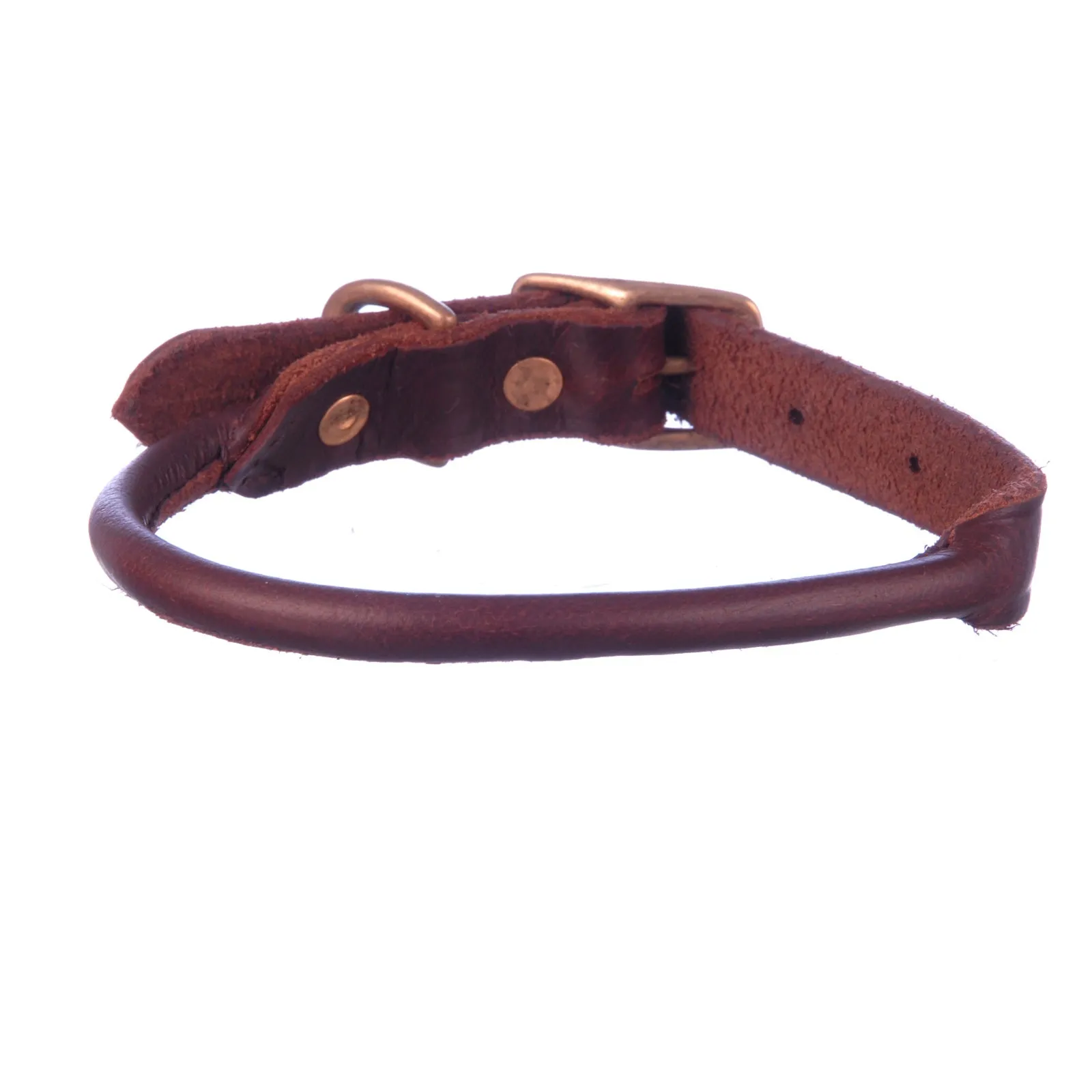 Rolled Leather Dog Collars, 5/8" x 11"