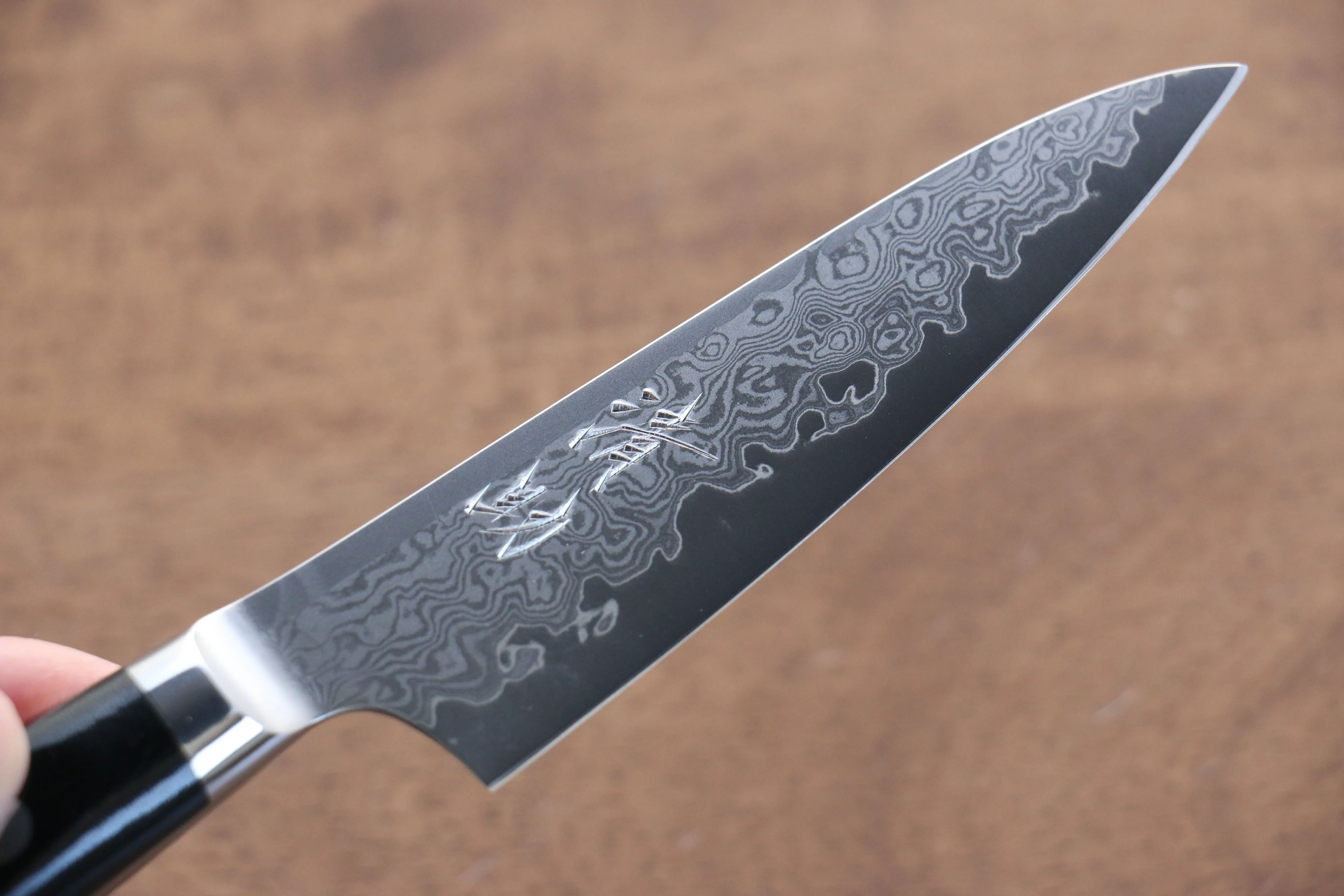 Seisuke VG10 33 Layer Damascus Petty-Utility 105mm Micarta Handle