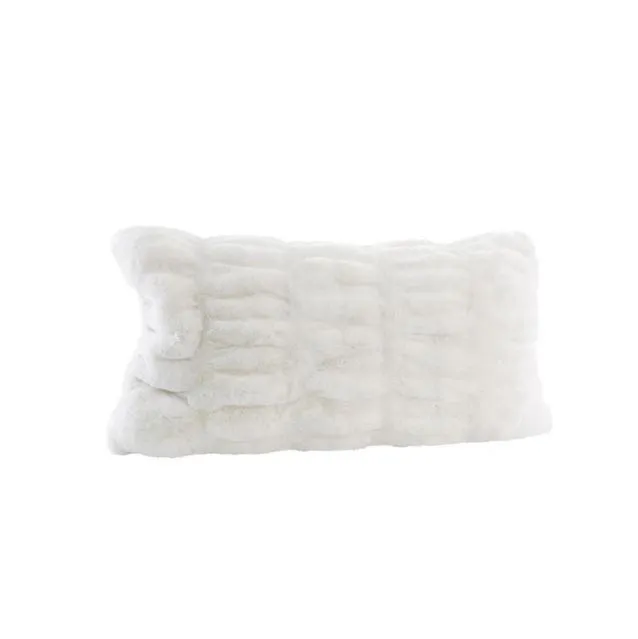 Snow Mink Faux Fur Decorative Pillows by Fabulous Furs