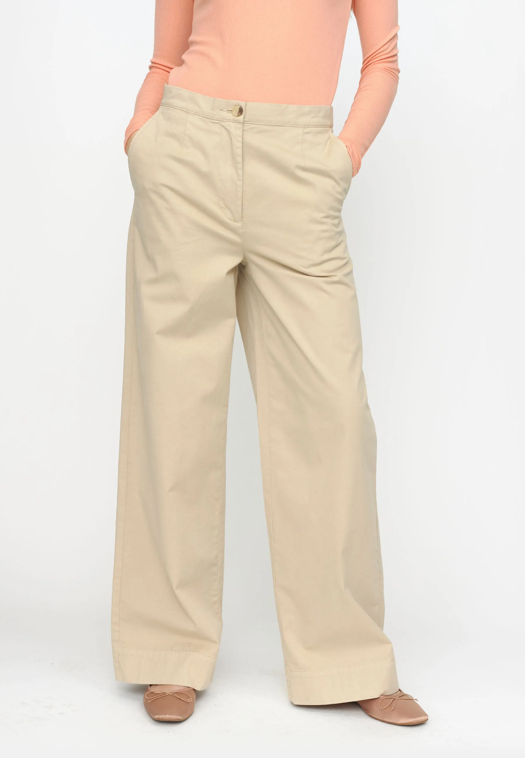 SRTabita Wide Pant GOTS - Safari