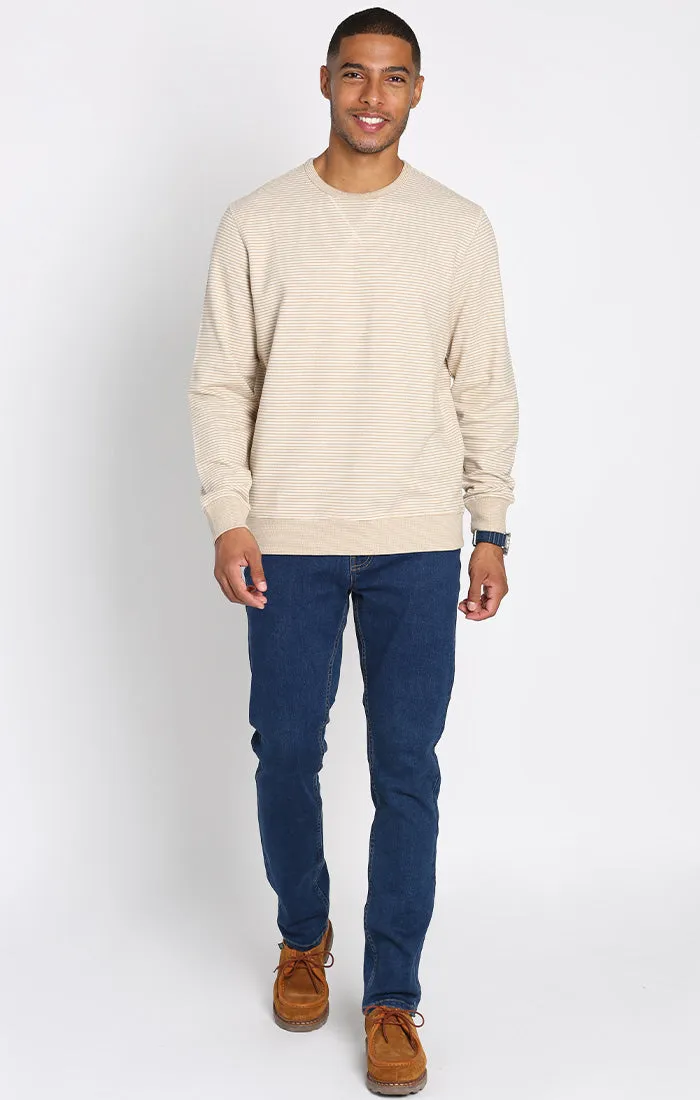 Striped Sustainable Fleece Crewneck