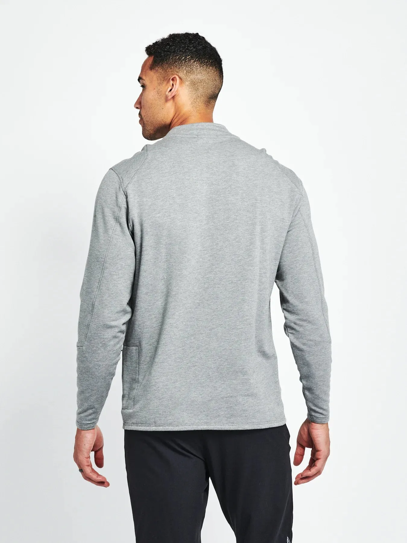 Tasc Apex Fleece 1/4 Zip in Heather Gray