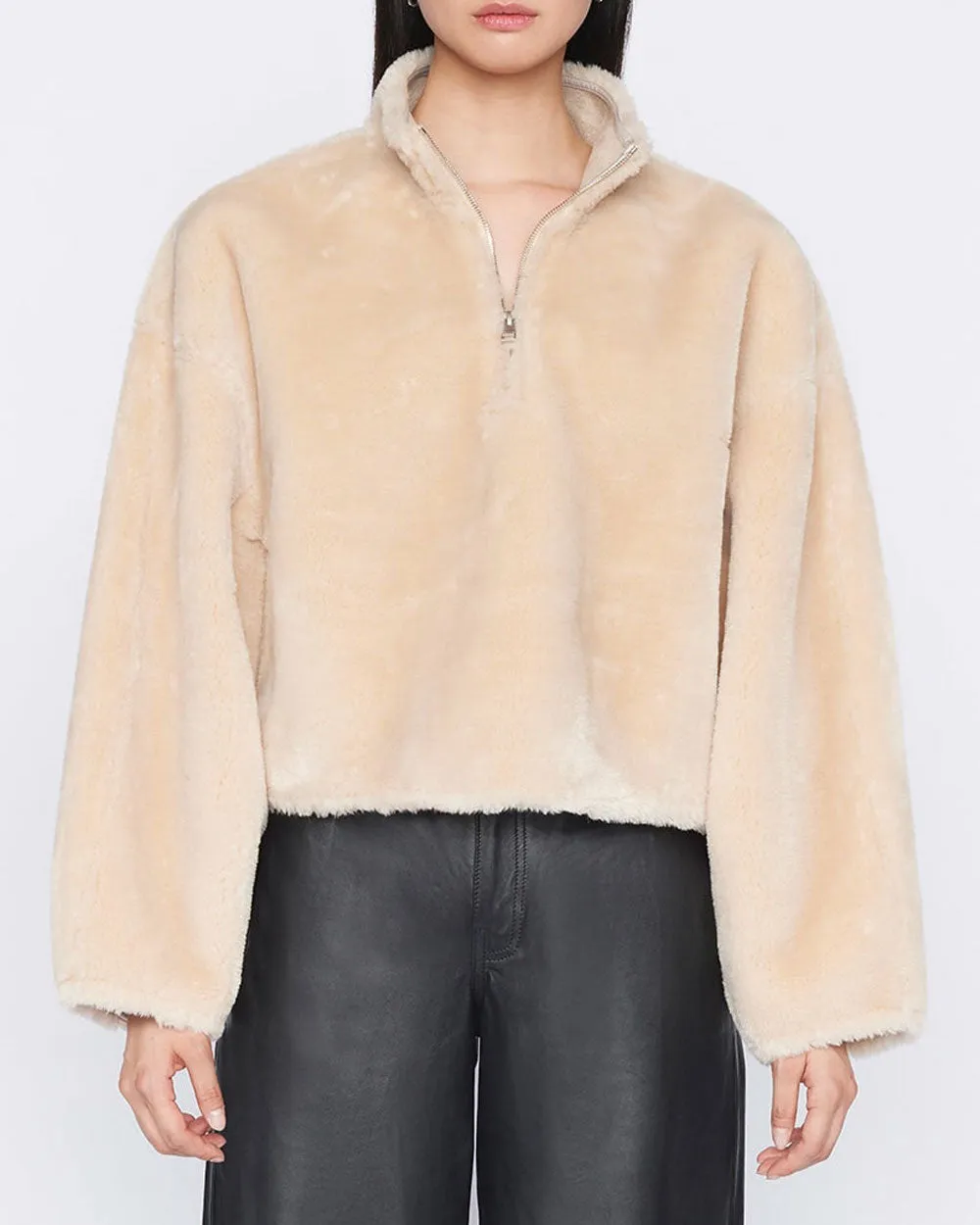 Taupe Faux Fur Popover