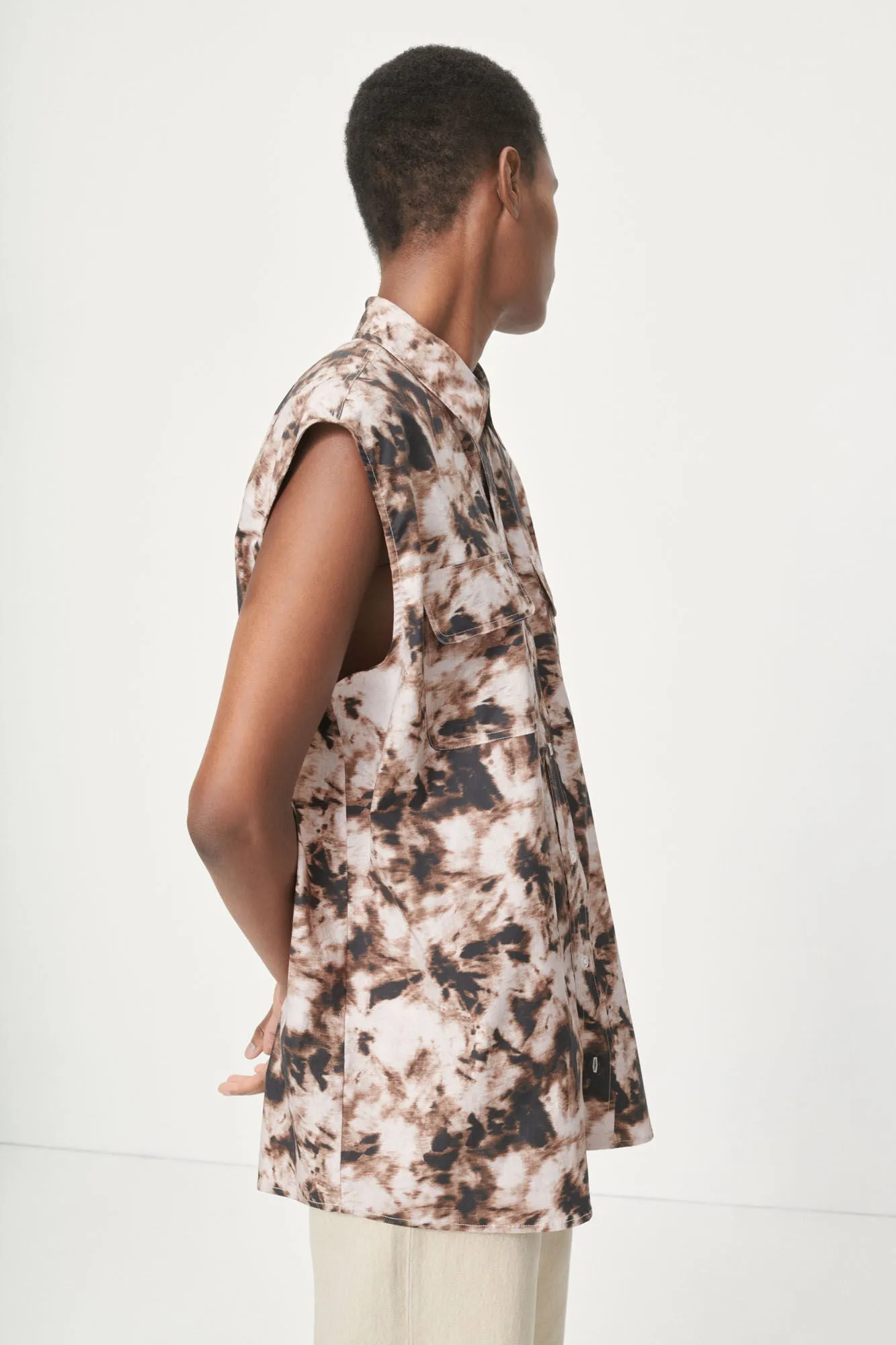 TEA SHIRT TOP - CAMO CLAY - SAMSOE