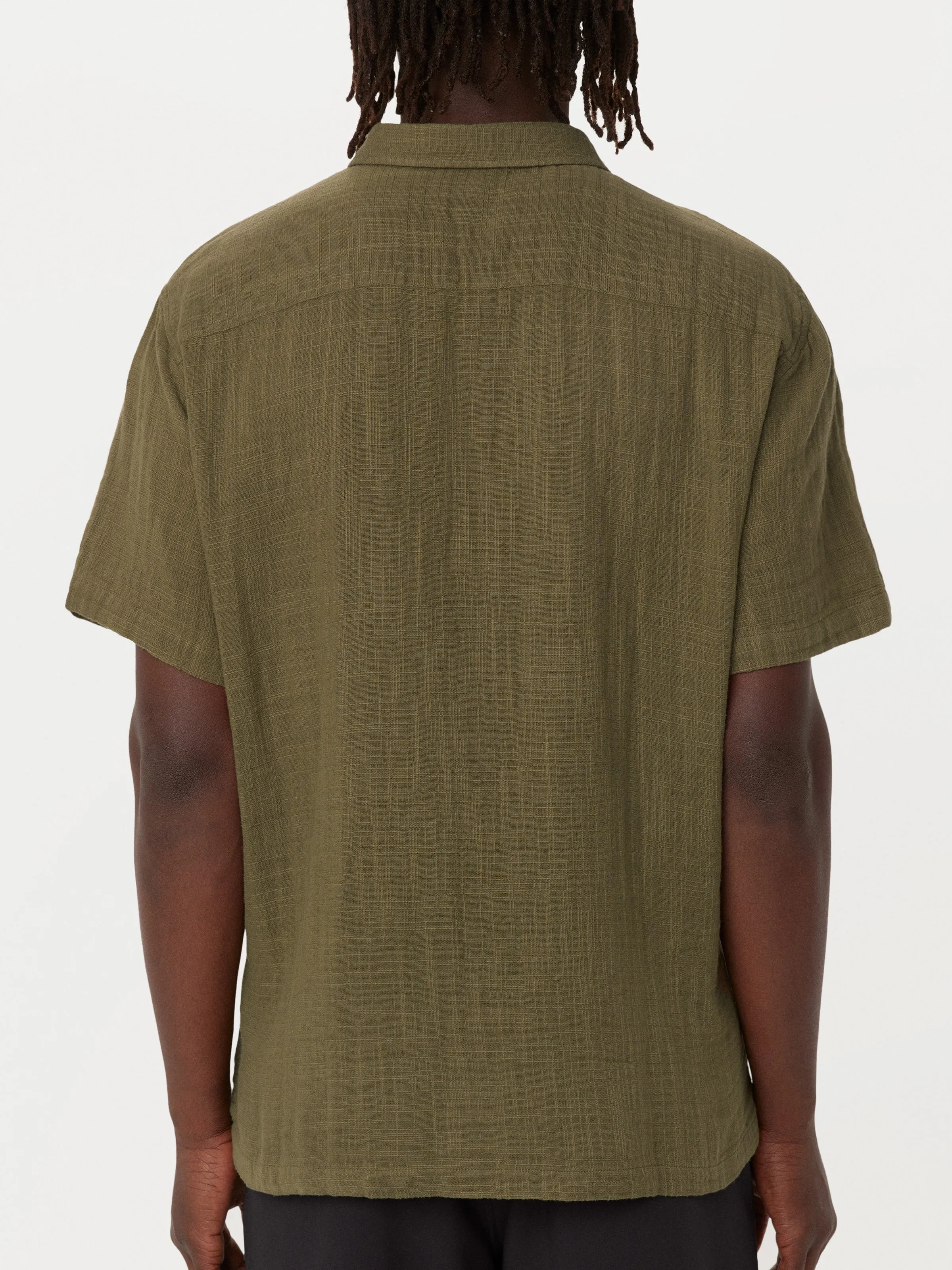 The Double Cloth Shirt in Tuscany Green