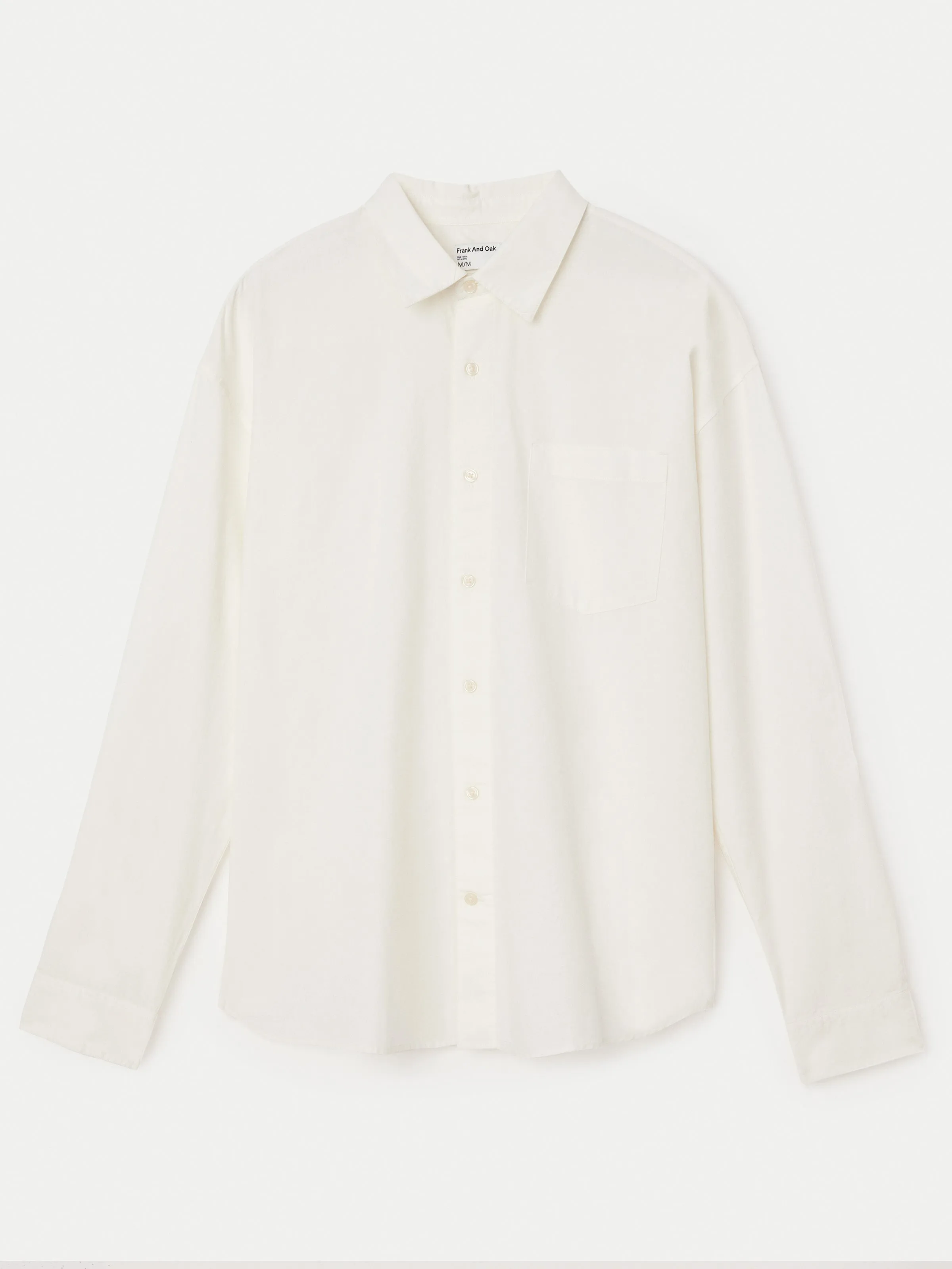 The Loose Poplin Shirt in White