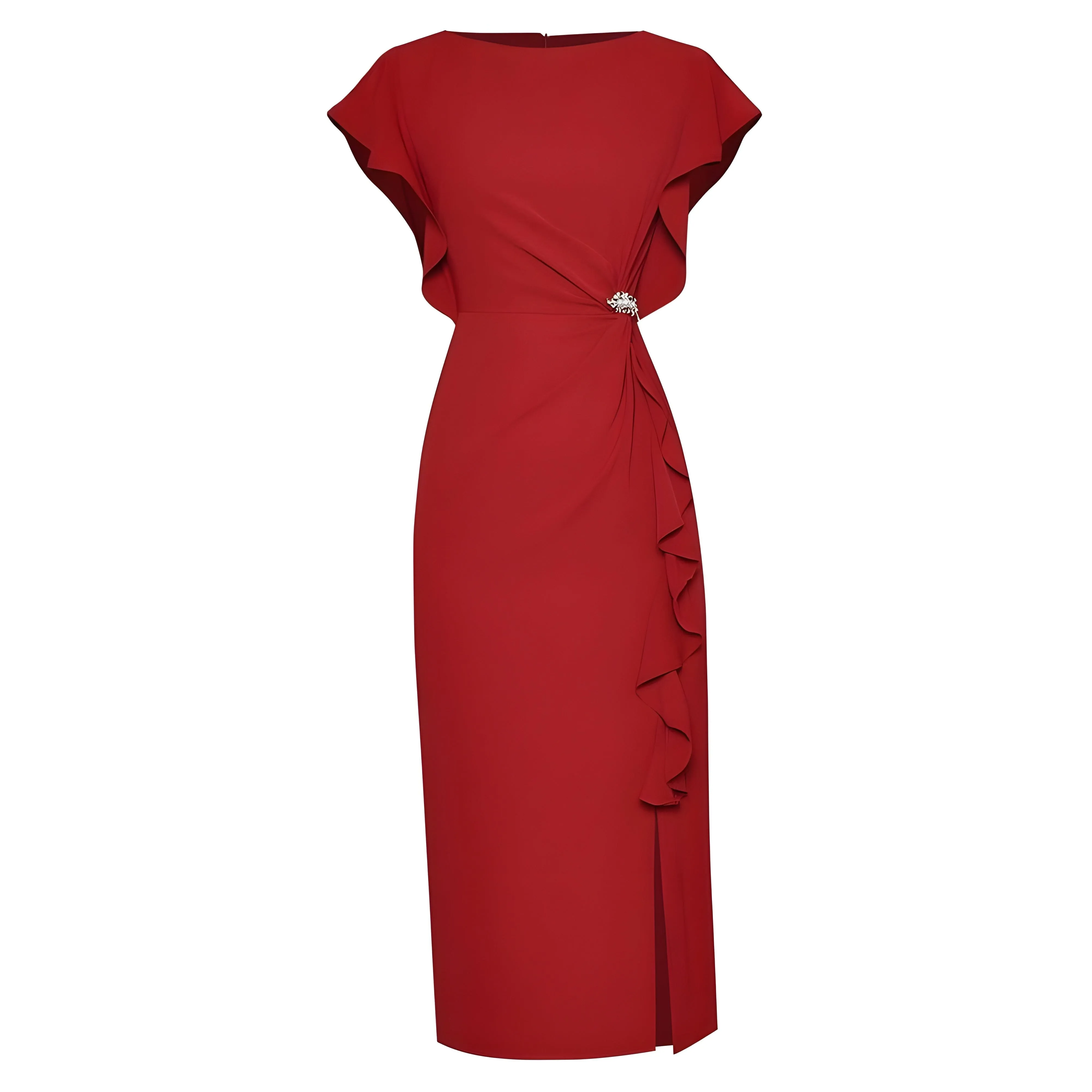 The Naomi Sleeveless Ruched Dress - Multiple Colors