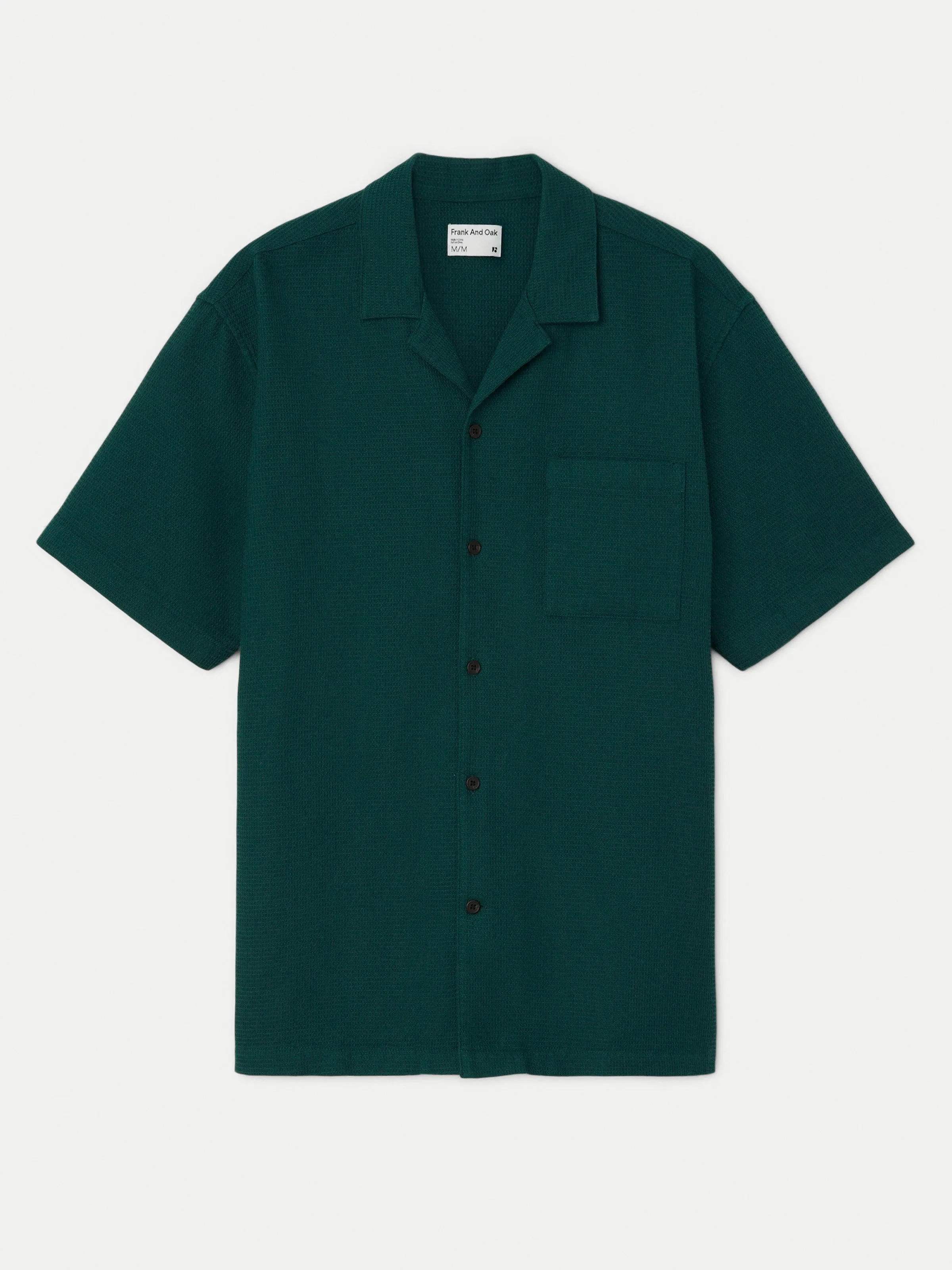 The Waffle Camp Collar Shirt in Dark Cyprus