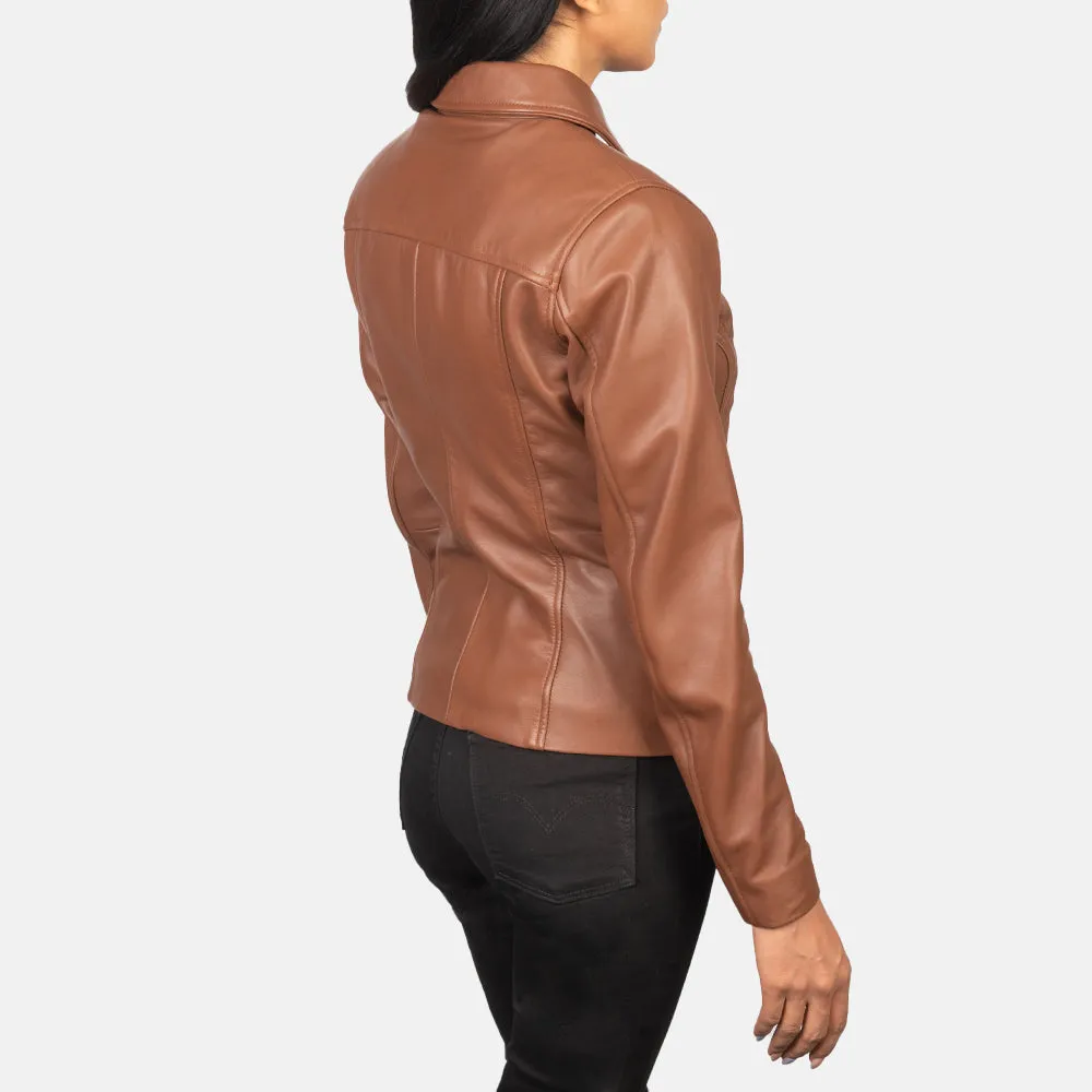 Tomachi Brown Leather Jacket