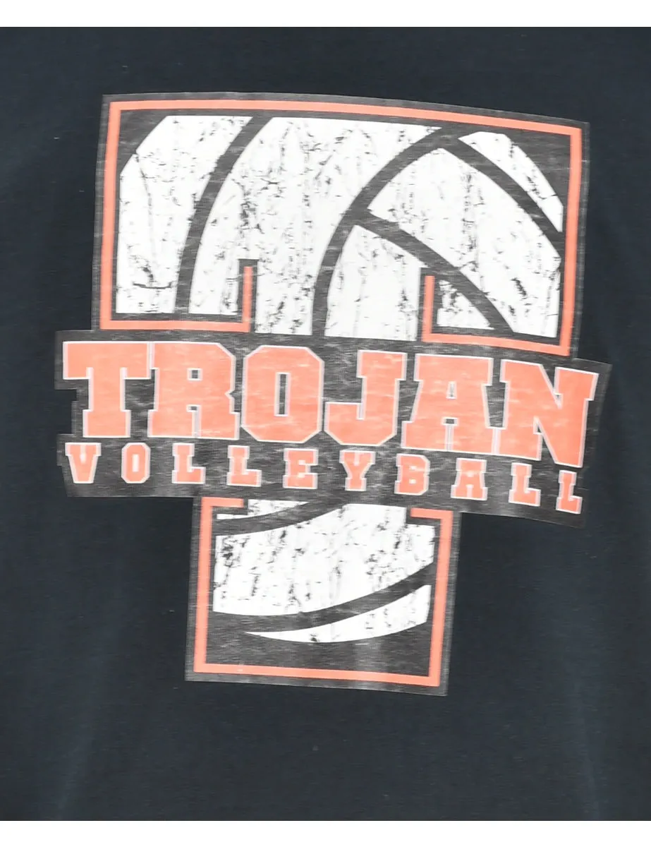 Trojan Volleyball Printed T-shirt - M