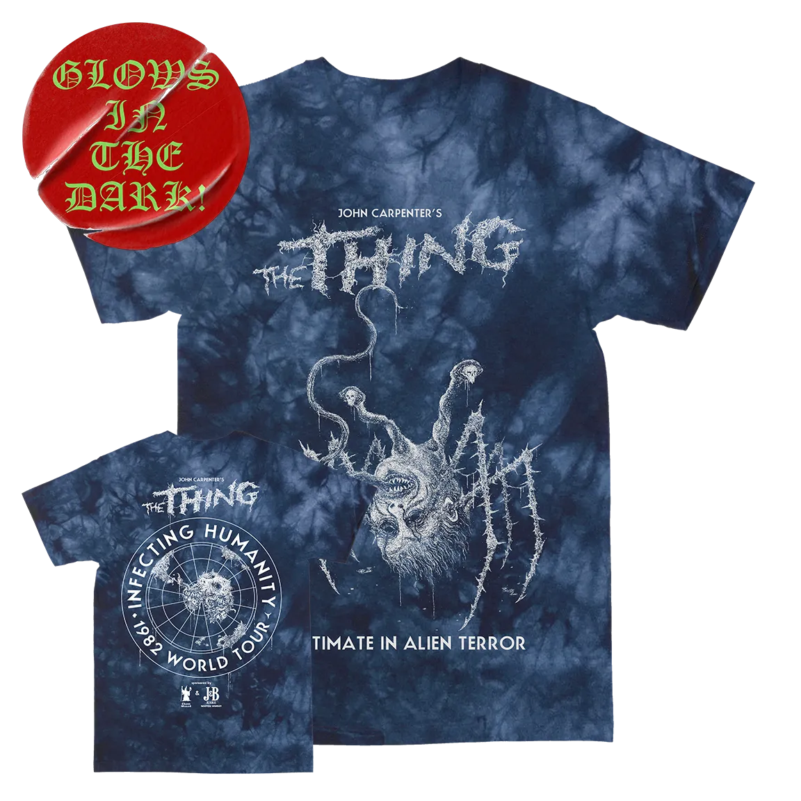 VBERKVLT "The Thing" Crystal Wash Navy T-Shirt