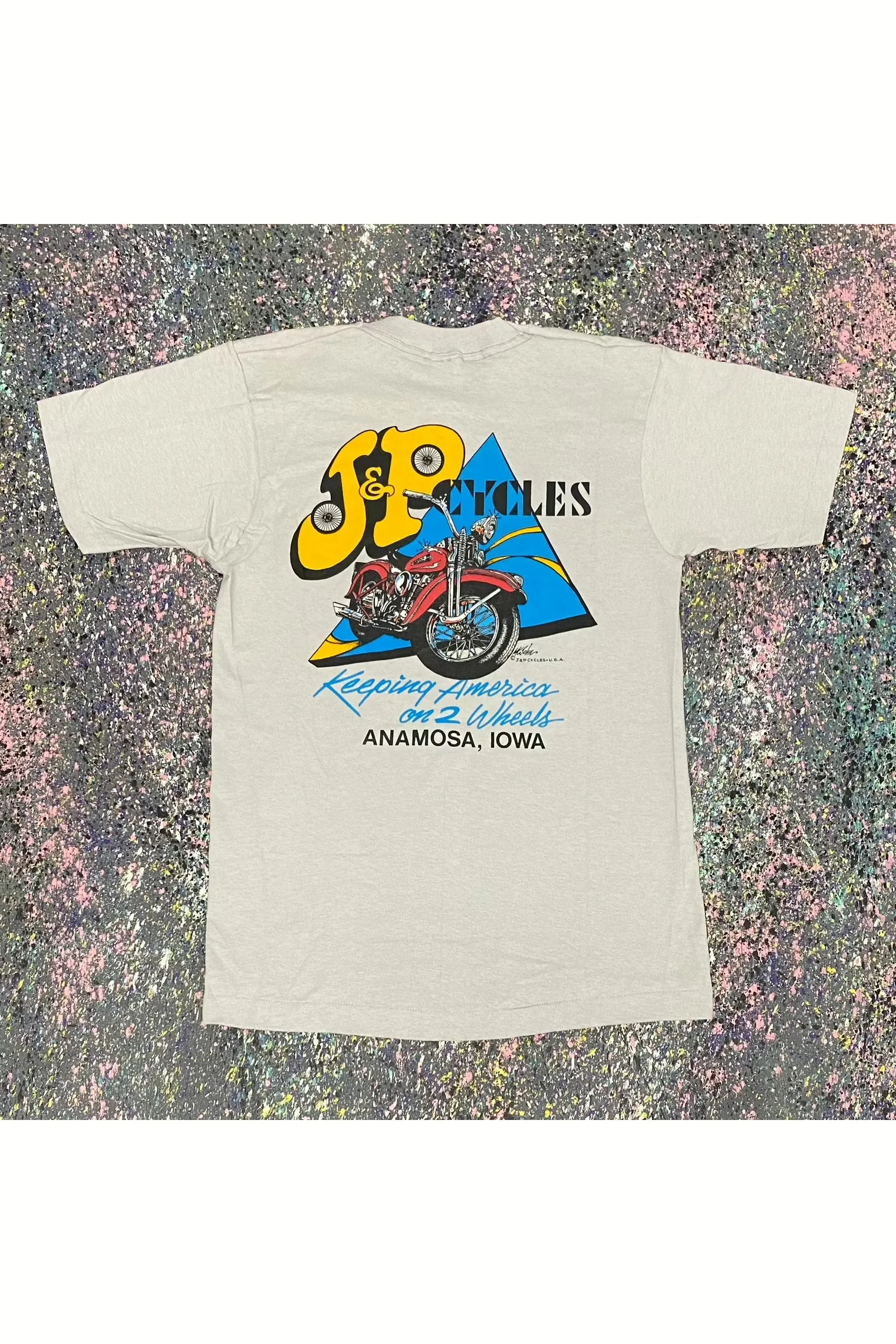 Vintage Deadstock Single Stitch 50th Anniversary 1990 Sturgis Black Hills Rally Tee- M