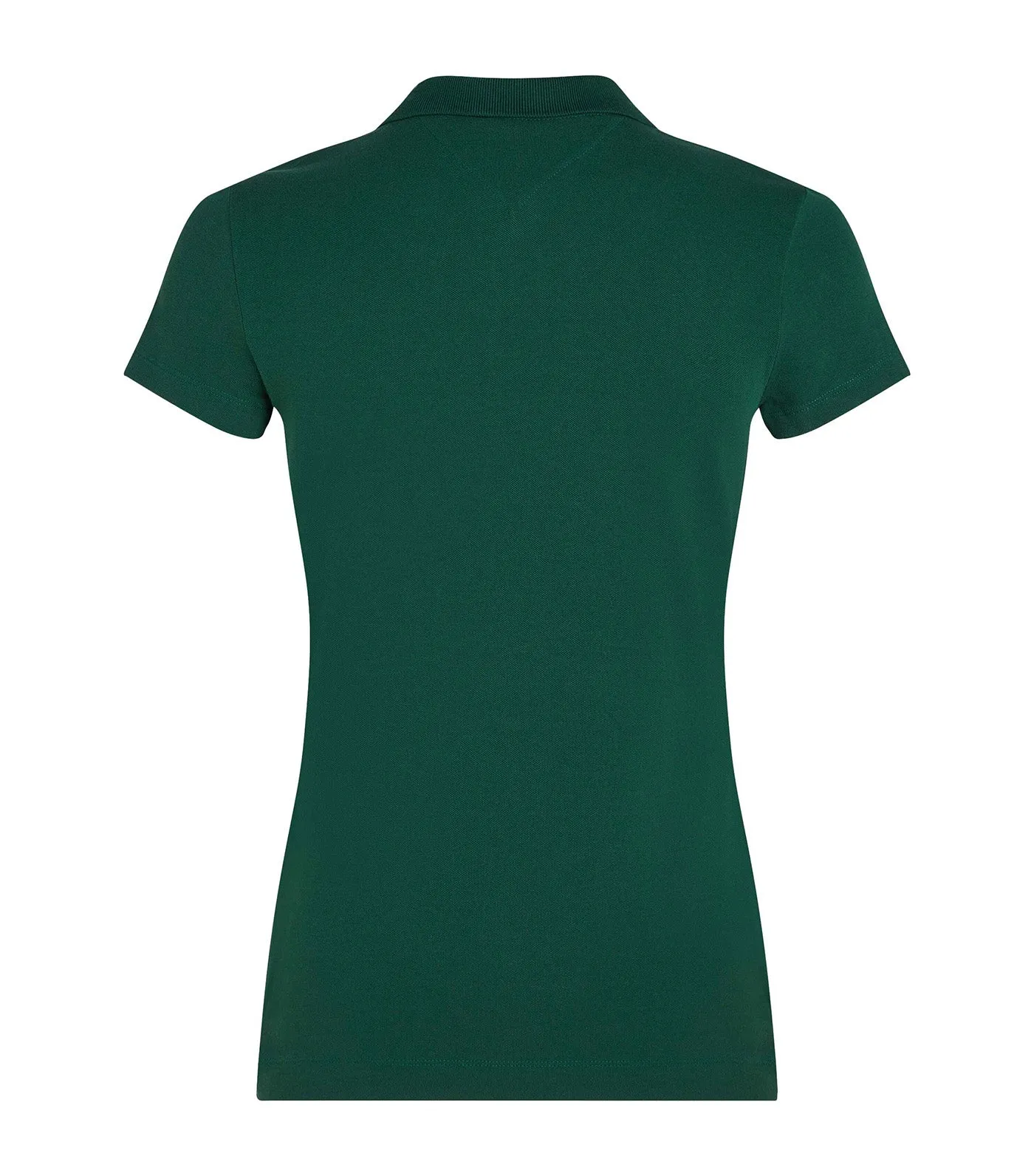 Women's Slim Script Graphic Polo Ornamental Green