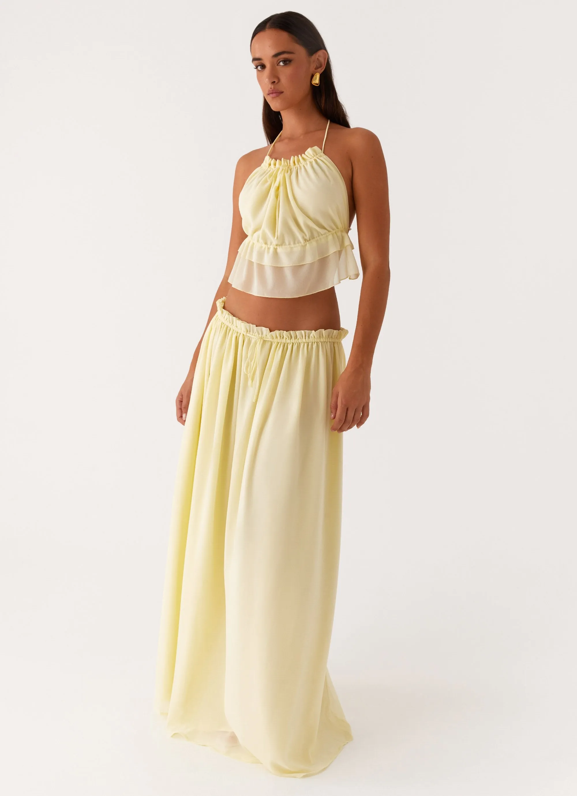 Zaya Maxi Skirt - Yellow