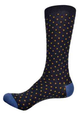 ZJ7008 Sartorial Camel Dot Sock